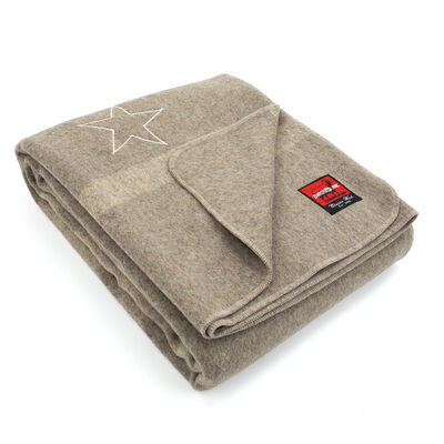 Italian Officers Blanket With Star | Classic Wool Reproduction, , large